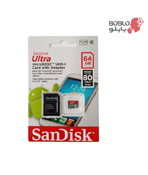 رم میکرو ۶۴ گیگ سن دیسک SanDisk Ultra U1 80MB/s